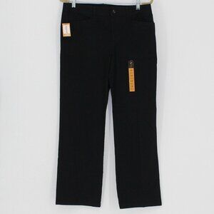 17 Gloria Vanderbilt Black Pants  Women Size 12 P Straight Leg Classic